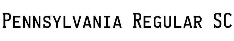 Pennsylvania Regular SC font preview