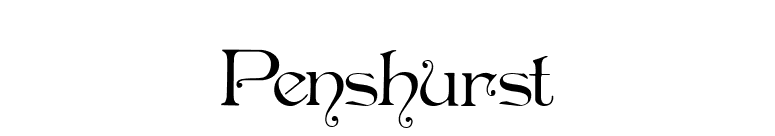 Penshurst font preview