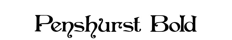 Penshurst Bold font preview