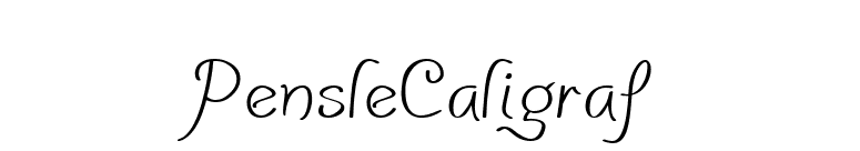 PensleCaligraf font preview