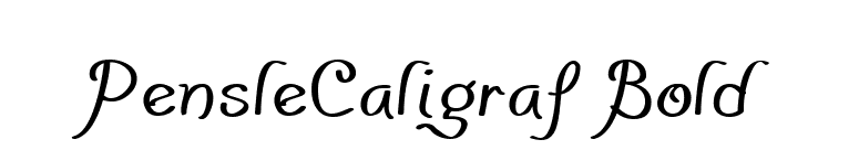 PensleCaligraf Bold font preview