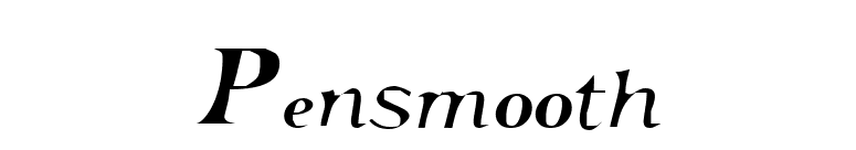 Pensmooth font preview