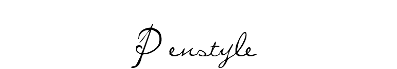Penstyle font preview