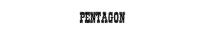 Pentagon font preview