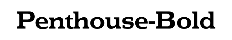 Penthouse-Bold font preview
