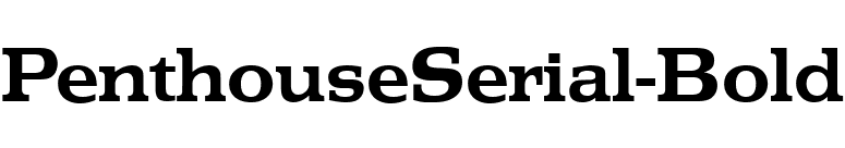 PenthouseSerial-Bold font preview