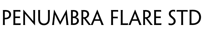 Penumbra Flare Std font preview