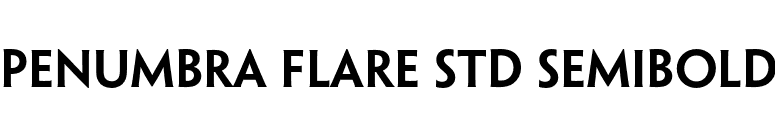 Penumbra Flare Std Semibold font preview