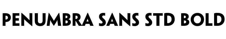 Penumbra Sans Std Bold font preview