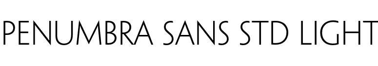 Penumbra Sans Std Light font preview
