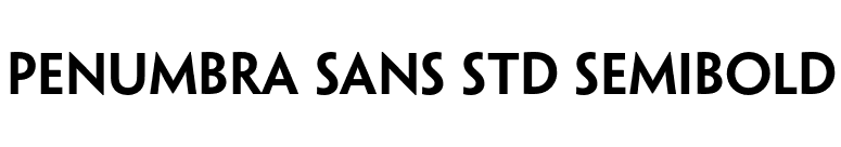 Penumbra Sans Std Semibold font preview
