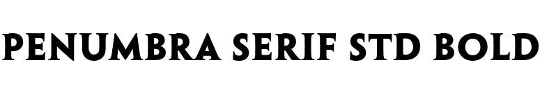 Penumbra Serif Std Bold font preview
