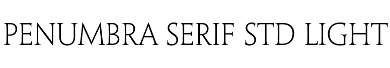Penumbra Serif Std Light font preview