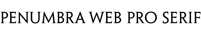 Penumbra Web Pro Serif font preview