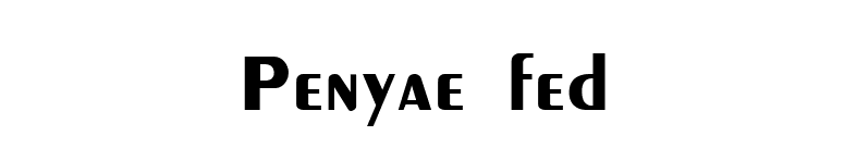 Penyae fed font preview