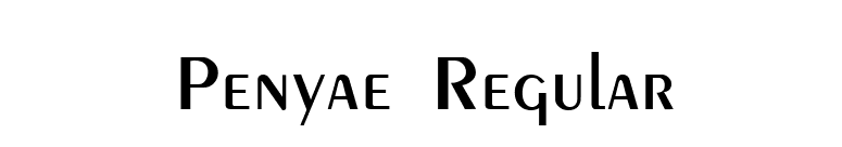 Penyae Regular font preview