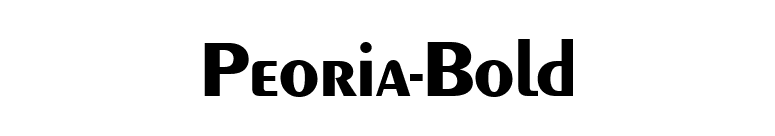 Peoria-Bold font preview