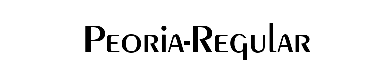 Peoria-Regular font preview