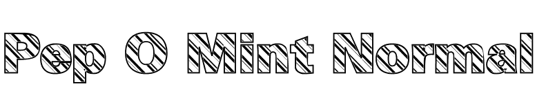 Pep O Mint Normal font preview
