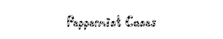 Peppermint Canes font preview
