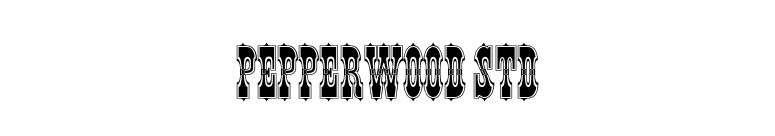 Pepperwood Std font preview