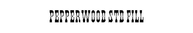 Pepperwood Std Fill font preview