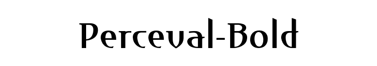 Perceval-Bold font preview