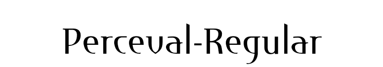 Perceval-Regular font preview