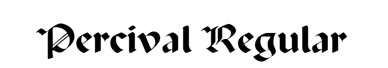 Percival Regular font preview