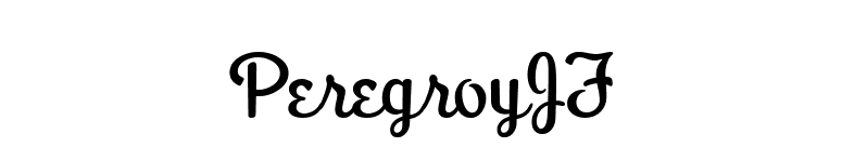 PeregroyJF font preview