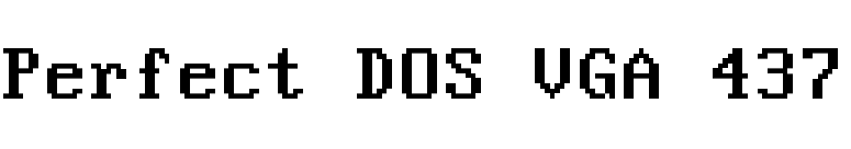 Perfect DOS VGA 437 font preview