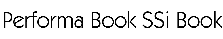 Performa Book SSi Book font preview