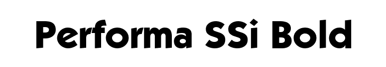 Performa SSi Bold font preview