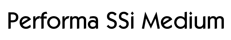 Performa SSi Medium font preview