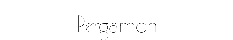 Pergamon font preview