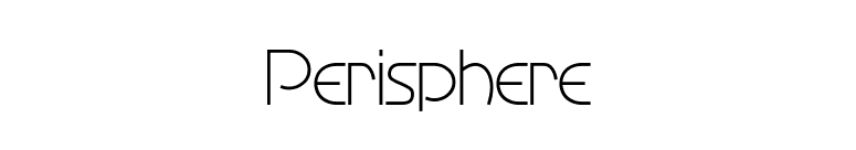 Perisphere font preview