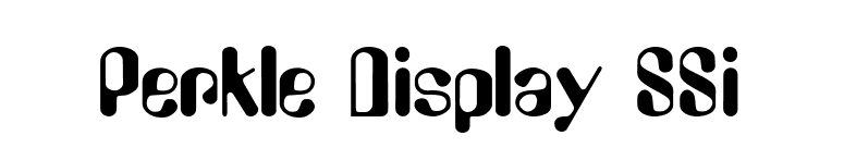 Perkle Display SSi font preview