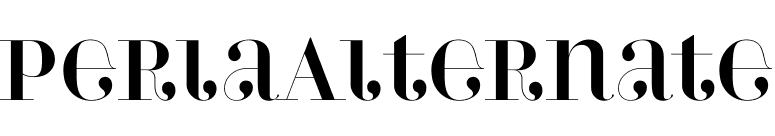 PerlaAlternate font preview