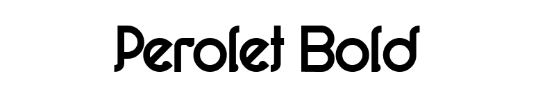 Perolet Bold font preview