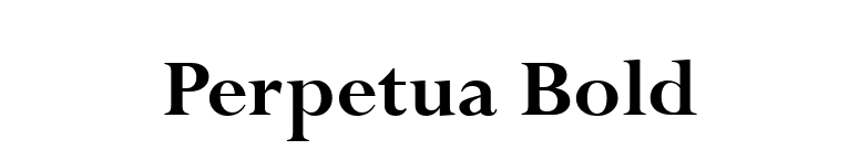 Perpetua Bold font preview