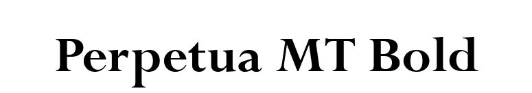 Perpetua MT Bold font preview