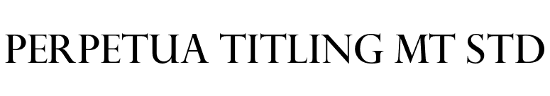 Perpetua Titling MT Std font preview