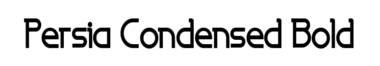 Persia Condensed Bold font preview