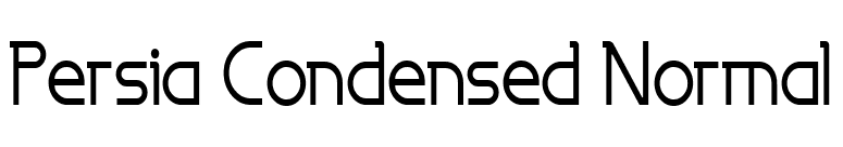 Persia Condensed Normal font preview