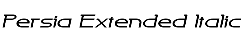 Persia Extended Italic font preview