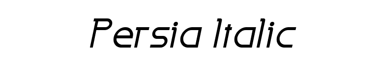 Persia Italic font preview