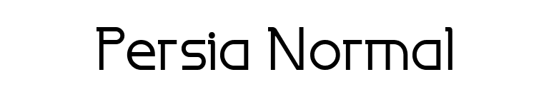 Persia Normal font preview