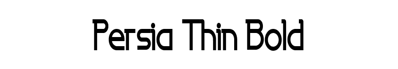 Persia Thin Bold font preview