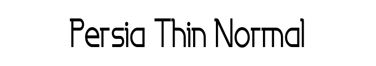 Persia Thin Normal font preview