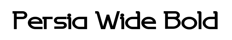 Persia Wide Bold font preview